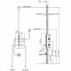 Смеситель для душа Vincea VSCV-433TMB с термостатом Черный матовый