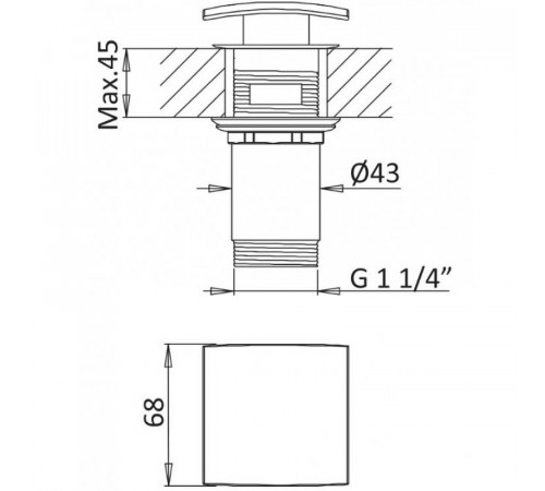 Смеситель для раковины Cezares Porta PORTA-LS1-SS Белый матовый