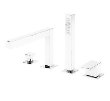 Смеситель на борт ванны Cezares Porta PORTA-BVDM4-BIO Белый матовый
