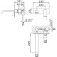 Смеситель для раковины Cezares Porta-BLI-01-W0 Хром