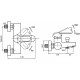 Смеситель для ванны Cezares LACONICO-C-VD-01 Хром