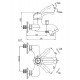 Смеситель для ванны Cezares Lira LIRA-M-VDM1-02 Бронза