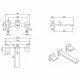 Смеситель для раковины Cezares UNIKA-BLI3-02 Бронза