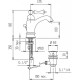 Смеситель для раковины Cezares Margot MARGOT-LSM1-A-01-N Хром