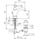 Смеситель для раковины Cezares Margot MARGOT-LSM1-A-01-M Хром