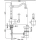 Смеситель для раковины Cezares MARGOT-LSM2-BIO Белый матовый