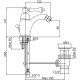 Смеситель для биде Cezares Margot MARGOT-BSM1-02-Bi Бронза
