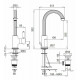 Смеситель для раковины Cezares Olimp LSM2-L OLIMP-LSM2-03/24-L Золото 24 карат