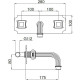 Смеситель для раковины Cezares Olimp OLIMP-BLS2-03/24-M Золото 24 карат