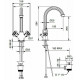 Смеситель для раковины Cezares Olimp LS2 OLIMP-LS2-01-Sw Хром