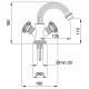 Смеситель для биде Cezares Olimp OLIMP-BS2-03/24-M Золото 24 карат