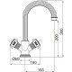 Смеситель для раковины Cezares Olimp OLIMP-LS2-03/24-M Золото 24 карат