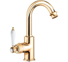 Смеситель для раковины Cezares APHRODITE-LS2-03/24-Bi Золото 24 карат