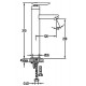 Смеситель для раковины Cezares Siesta SIESTA-F-LC-01-W0 Хром
