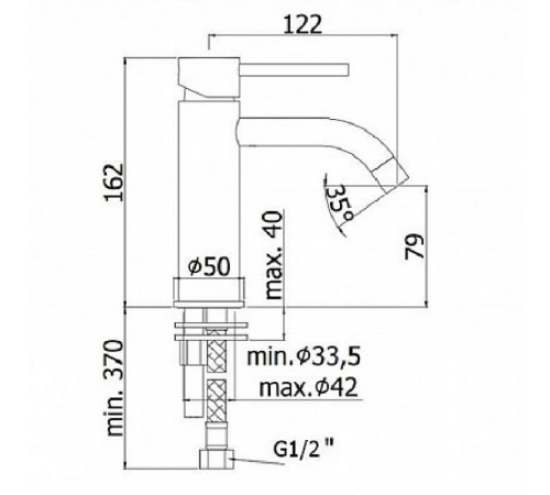 Смеситель для раковины Paffoni Light LIG071HGSP Медовое золото