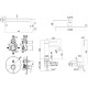 Комплект смесителей Paffoni Light KITLIG015HGSP071 Золото медовое брашированное