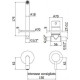 Смеситель для раковины Paffoni Light LIG006HG70 Золото медовое