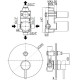 Смеситель для душа Paffoni Light LIG015HGSP Золото медовое брашированное