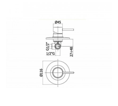 Смеситель для душа Paffoni Light LIG011HGSP Золото медовое брашированное