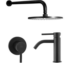 Комплект смесителей Paffoni Light KITLIG011NO071 Черный матовый