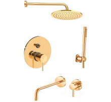 Комплект смесителей Paffoni Light KITLIG015HG006 Золото медовое