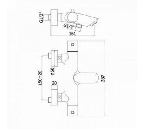 Смеситель для ванны Paffoni Light LIQ022HGSP Золото медовое брашированное