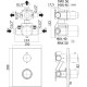 Смеситель для душа Paffoni Light LIQ519NO/M с термостатом Черный матовый