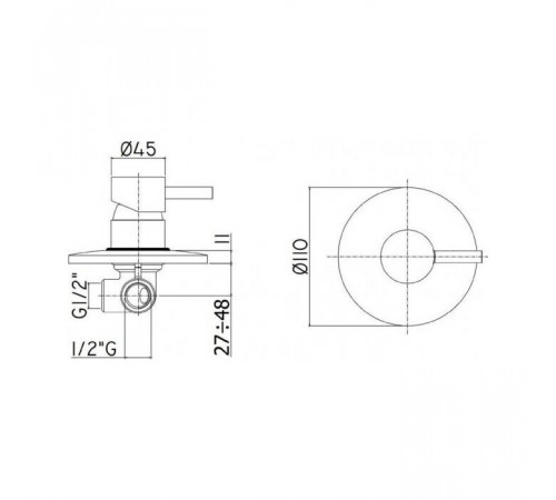 Смеситель для душа Paffoni Light LIG011BO Белый матовый