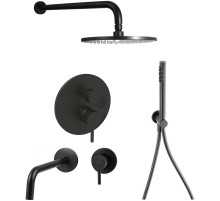 Комплект смесителей Paffoni Light KITLIG018NO006 Черный матовый