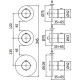 Смеситель для душа Paffoni Modular Box MDE018NO с термостатом Черный матовый