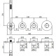 Смеситель для ванны Paffoni Modular Box MDE000NO с термостатом Черный матовый