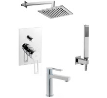 Комплект смесителей Paffoni Ringo KITRIN015CR071KING Хром