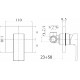 Смеситель для душа Paffoni Elle EL010NO/M Черный матовый