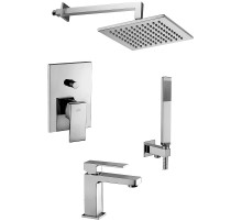 Комплект смесителей Paffoni Elle KITEL015CR071KING Хром