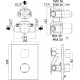 Смеситель для душа Paffoni Elle LEQ513NO/M с термостатом Черный матовый