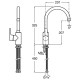 Смеситель для кухни Roca L20 CS 5A8409C0M Хром