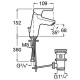 Смеситель для раковины Roca Malva 5A303BC0M Хром