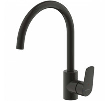 Смеситель для кухни Bravat Rhein F7429564BW-ENG Черный матовый