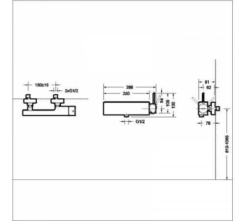 Смеситель для душа Bravat Arc F96061C-01-ENG Хром