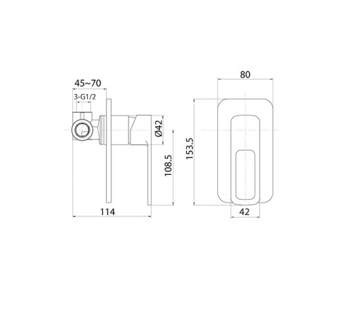 Смеситель для душа Iddis Slide SLIBL00i66 Черный матовый