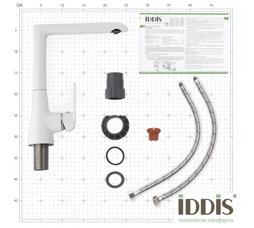 Смеситель для кухни Iddis Calipso CALSBL0i05 Белый