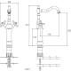 Смеситель для раковины Shouder Barouqe 0150306 Золото