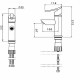 Смеситель для раковины Shouder Tenso 0090204 Хром