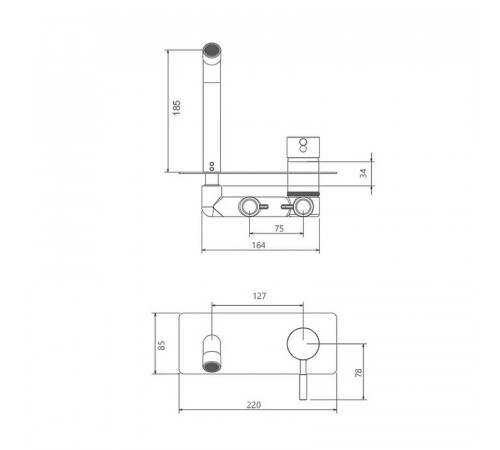 Смеситель для раковины Shouder Rogen 0250206 Золото