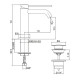 Смеситель для раковины Gattoni Circle Two 9142/91NO Черный матовый