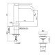 Смеситель для раковины Gattoni Circle Two 9144/91NO Черный матовый