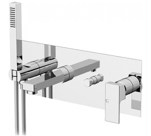 Смеситель для ванны Gattoni Kubik 2505/25C0 Хром