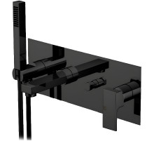 Смеситель для ванны Gattoni Kubik 2505/25NO Черный матовый
