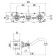 Смеситель для раковины Gattoni TRD TR105/18D0 Золото 24 карат