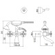 Смеситель для ванны Gattoni TRD TR501/18D0 Золото 24 карат